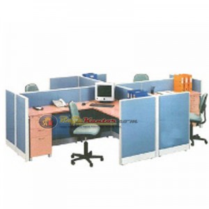 Partisi Kantor Uno Exclusive 4 Staff Configuration 2