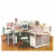 Partisi Kantor Uno Exclusive 4 Staff Configuration