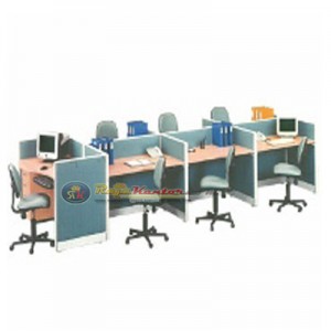 Partisi Kantor Uno Exclusive 7 Staff Configuration