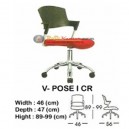 Kursi Kantor (Staff & Sekretaris) Indachi V-Pose I CR