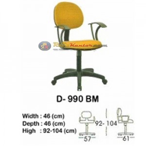 Kursi Kantor (Staff & Sekretaris) Indachi D-990 BM