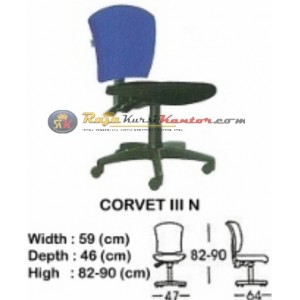 Kursi Kantor (Staff & Sekretaris) Indachi Corvet III N