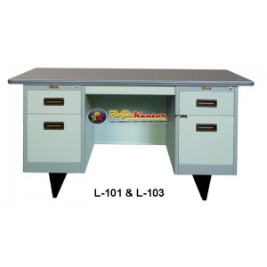 Meja Kantor Lion - Meja Kantor Besi type L-101 & L-103