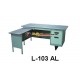 Meja Kantor Lion - Meja Kantor Besi + Meja Samping type L-103 AL
