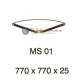 Meja Kantor Vip MV Series Ms 01 (Table Connector)