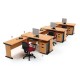 High Point Five - Meja Kantor Set Beech Workstation-6