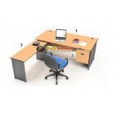 High Point One - Set Meja Kantor Beech Workstation-2