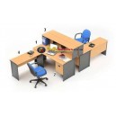 High Point One - Set Meja Kantor Beech Workstation-5