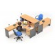 High Point One - Set Meja Kantor Beech Workstation-5