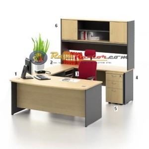 High Point Kozy Mercury - Meja Kantor Set Workstation-1