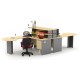 High Point Kozy Mercury - Meja Kantor Set Workstation-3
