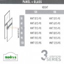 Modera 3 Workstation Series - Full Panel + Glass Part