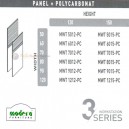 Modera 3 Workstation Series - Full Panel + Polycarbonat