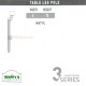 Modera 3 Workstation Series - Table Leg Pole