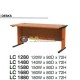 Grand Furniture Lexus - Desk LC 1280, LC 1480, LC 1580, LC 1680, LC 1880