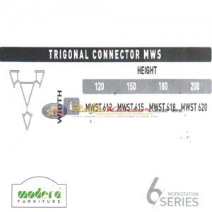 Modera 6 Workstation Series Tirgonal connector MWS
