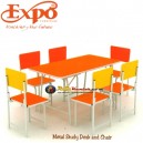 Expo Metal Study Desk And Chair 1