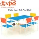 Expo Metal Study Desk And Chair 2