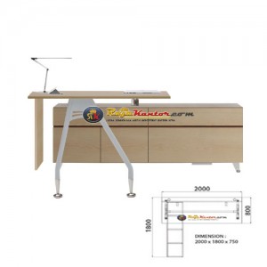 Indachi A-One Series - Meja Kantor Director Sets