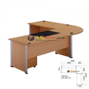 Indachi Professional Series - Meja Kantor Director Sets