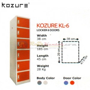 Locker 6 Pintu Kozure KL - 6