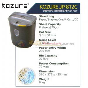 Mesin Penghancur Kertas Kozure JP-812 C