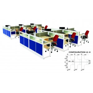 Partisi Kantor Ichiko 12 Configuration H