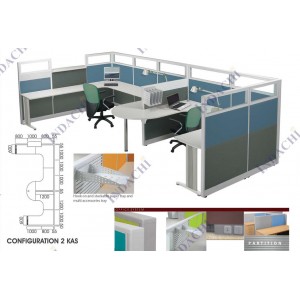 Partisi Kantor Indachi Configuration 2 KAS