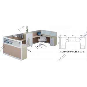 Partisi Kantor Indachi Configuration 2 UR