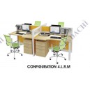 Partisi Kantor Indachi Configuration 4 LRM