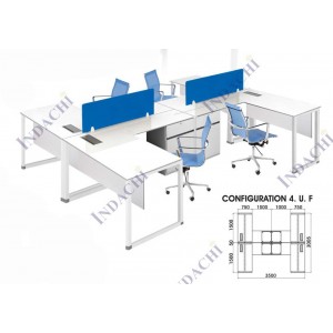 Partisi Kantor Indachi Configuration 4 UF