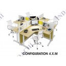 Partisi Kantor Indachi Configuration 4 XM