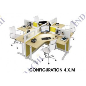 Partisi Kantor Indachi Configuration 4 XM