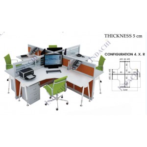 Partisi Kantor Indachi Configuration 4 XR