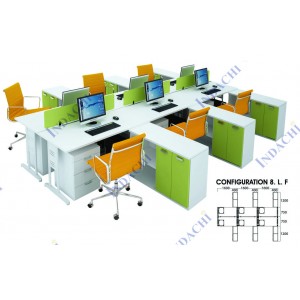 Partisi Kantor Indachi Configuration 8 LF
