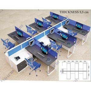 Partisi Kantor Indachi Thickness 5,5cm