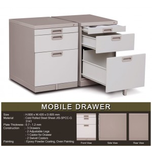 Filling Cabinet Besi Alba Mobile Drawer