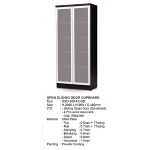 Lemari Arsip Besi Alba OSD-208-4S-GD