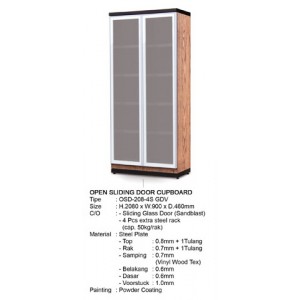 Lemari Arsip Besi Alba OSD-208-4S-GDV