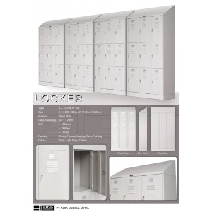 Locker Besi Alba Tanpa Kaki LC 9 SWD