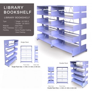 Rak Buku Besi Alba LB 1505 S