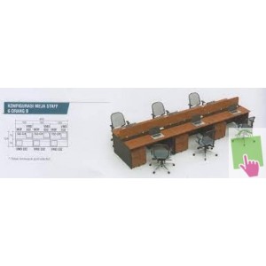 Eco Office Meja Staff 6 Orang B