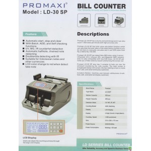 Mesin Penghitung Uang Promaxi LD-30 SP