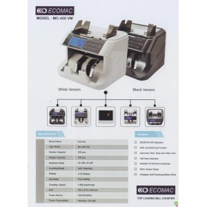 Mesin Penghitung Uang Ecomac MC-400 VM