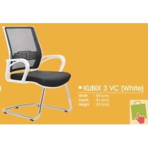 Kursi Kantor Decco KUBIX 3 VC WHITE