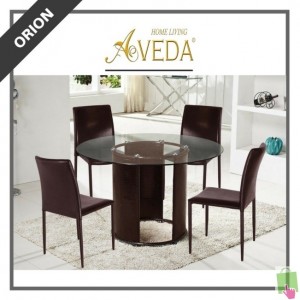 MEJA MAKAN AVEDA ORION BROWN