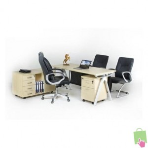 Meja kantor Direktur Aditech FR 05 + Laci Dorong