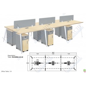 Partisi Kantor Indachi Elvaro 6 DN