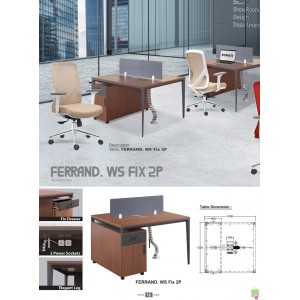 Meja Kantor Donati Ferrand WS FIX 2P