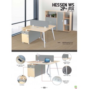 Meja Kantor Donati Hessen WS 2P FIX